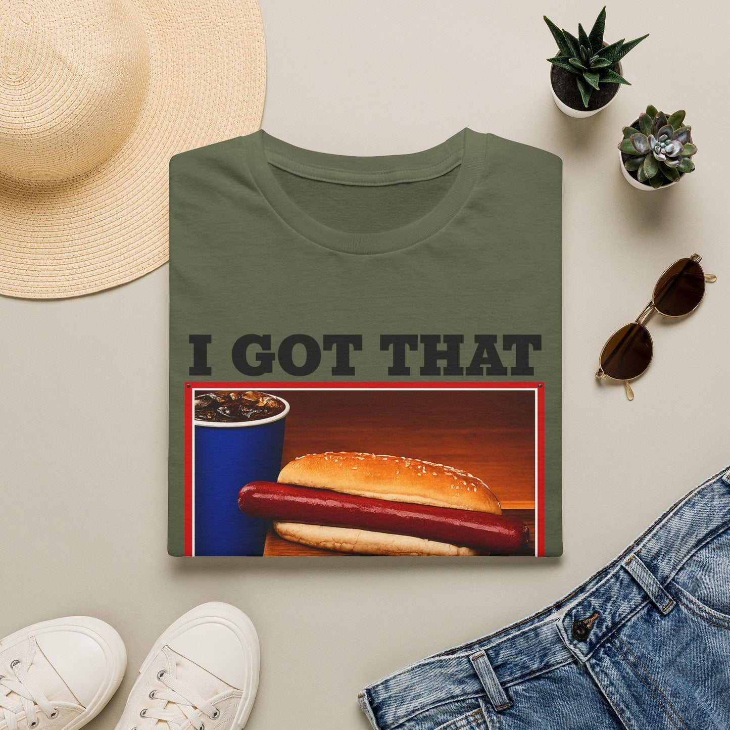 T-Shirt — 'I Got That Dog' Vintage Grocery Graphic Tee