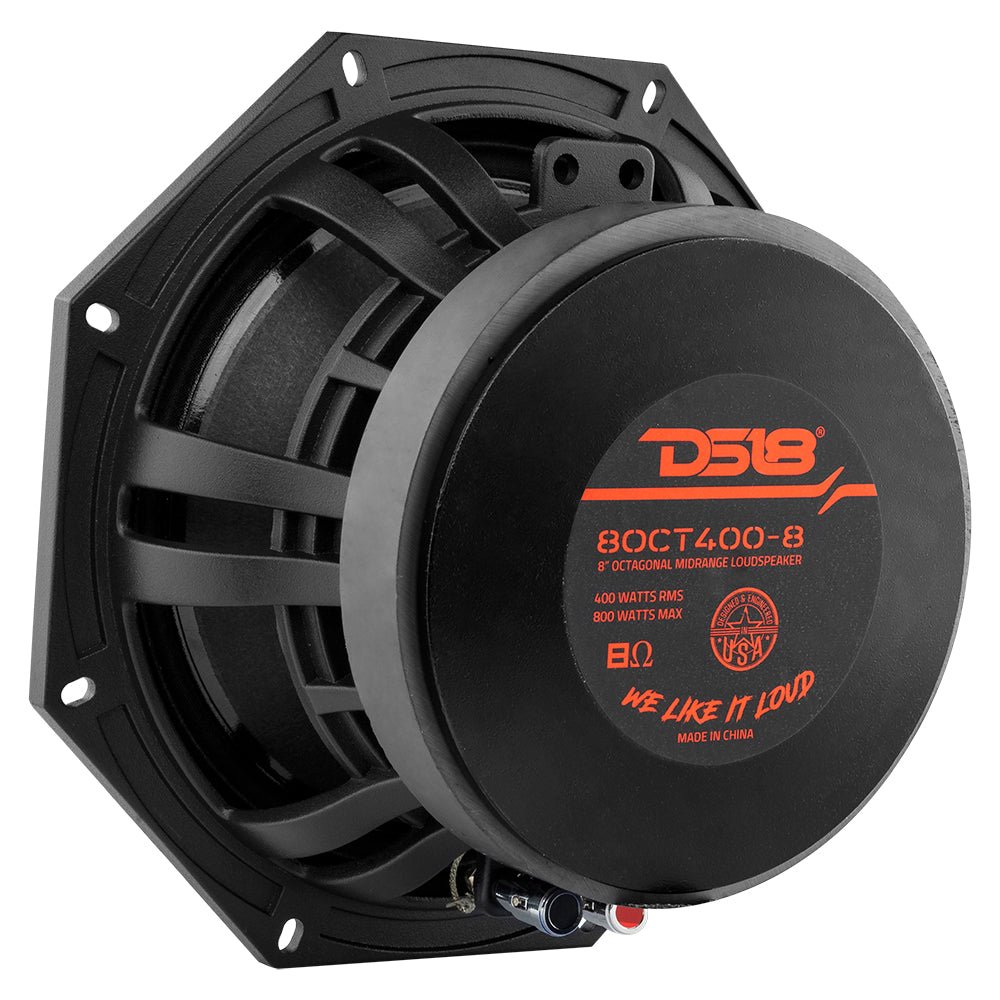 Octagonal 8" Mid-Range Loudspeaker 400 Watts Rms 8-Ohm