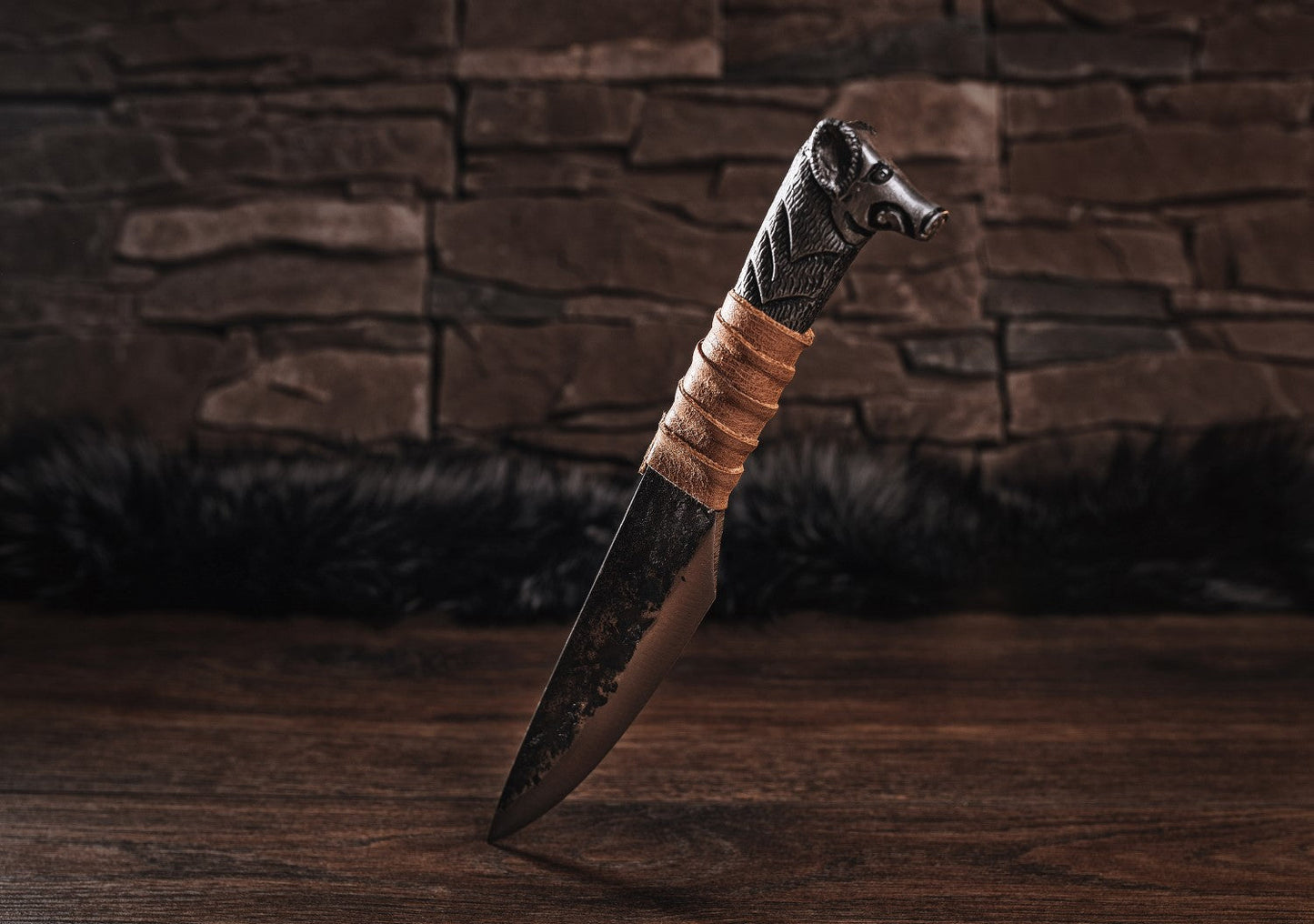 Boar's Head Knife - 5.5" Blade