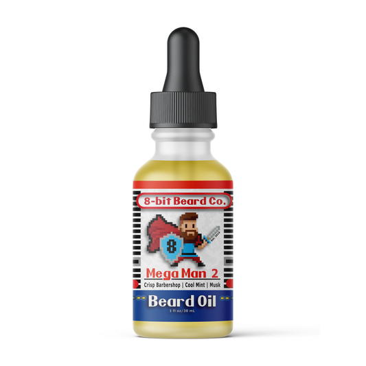 Mega Man 2 | Beard Oil - Fresh Barbershop, Cool Mint, Musk