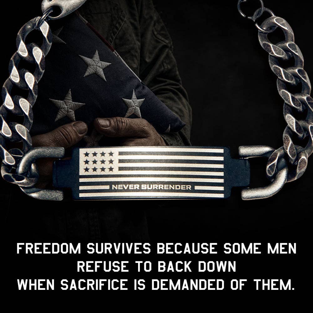 Never Surrender - Defenders of Freedom Bracelet -Faire