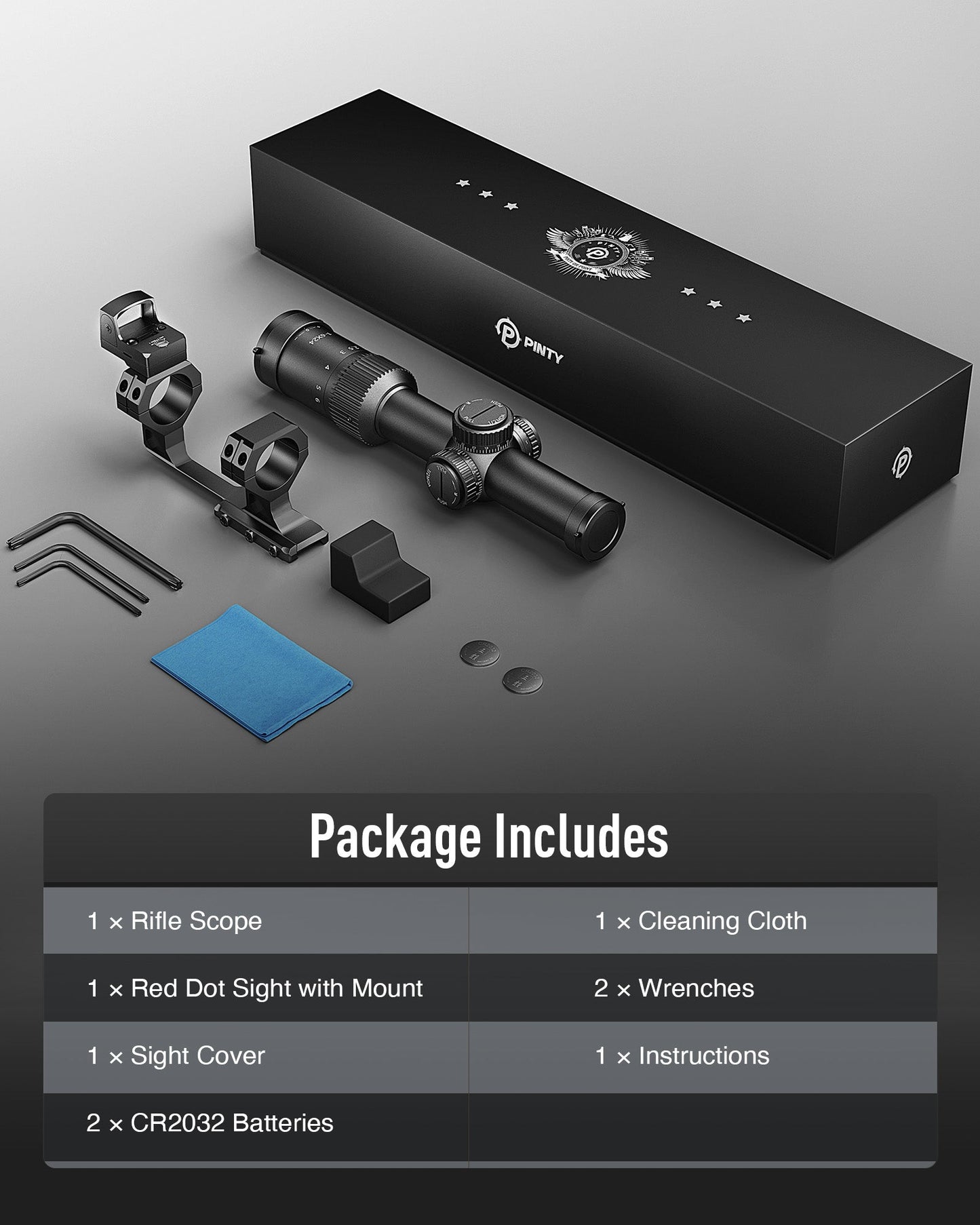 Pinty Nova 1-6x24 LPVO Combo (Tactical Kit)