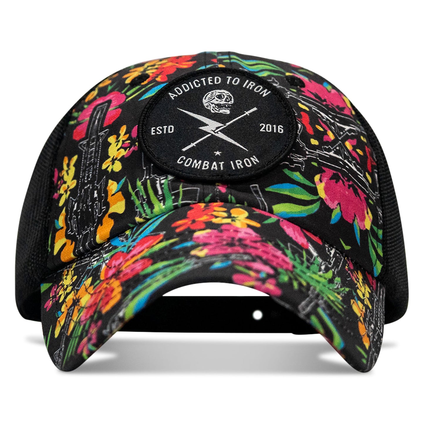 Addicted To Iron Patch Tactical Ripstop Mesh Snapback Hat