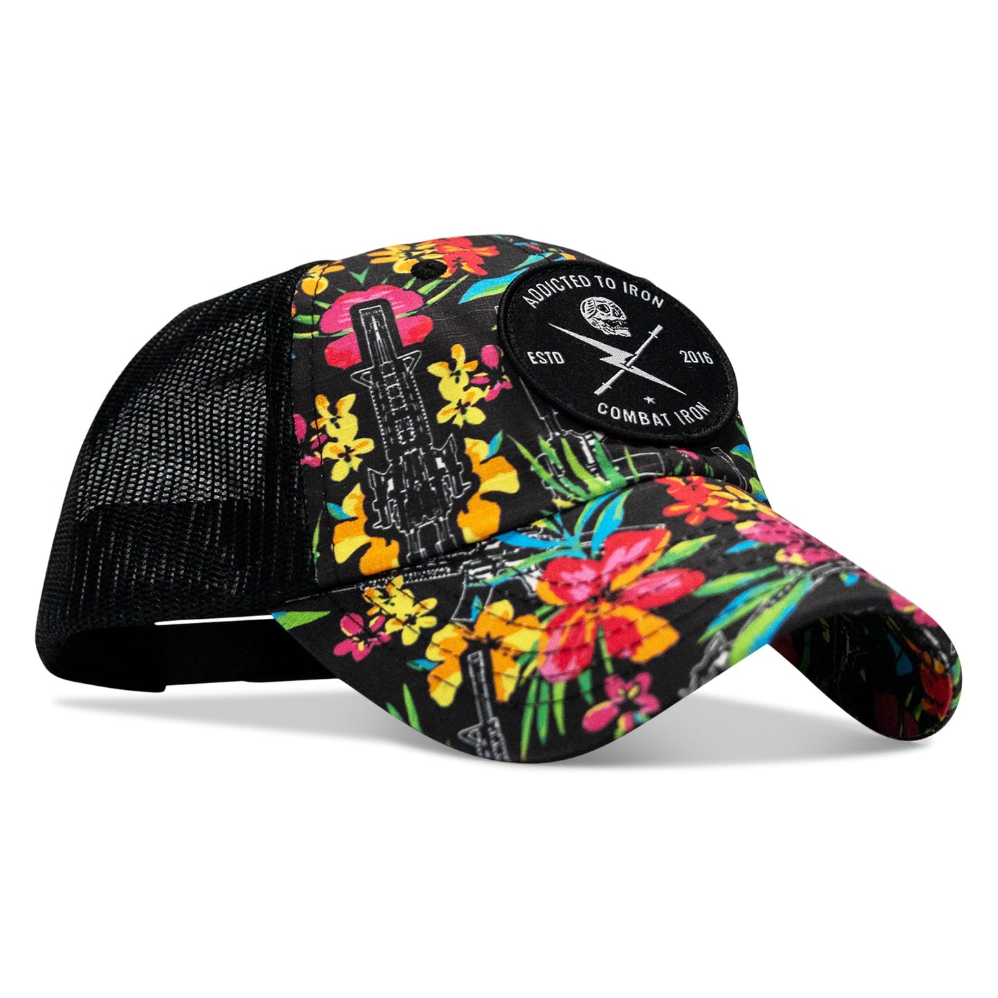Addicted To Iron Patch Tactical Ripstop Mesh Snapback Hat