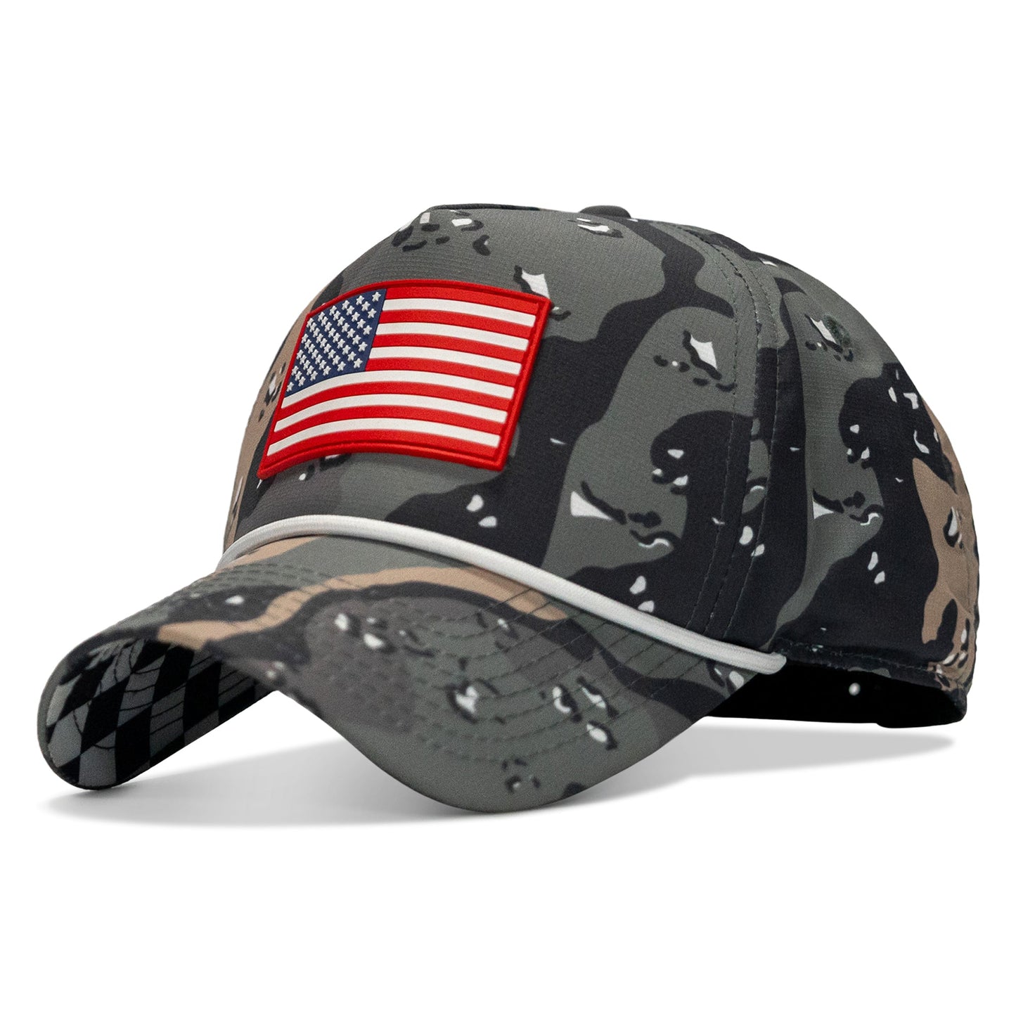 American Flag PVC Patch Waterproof Weekender Snapback