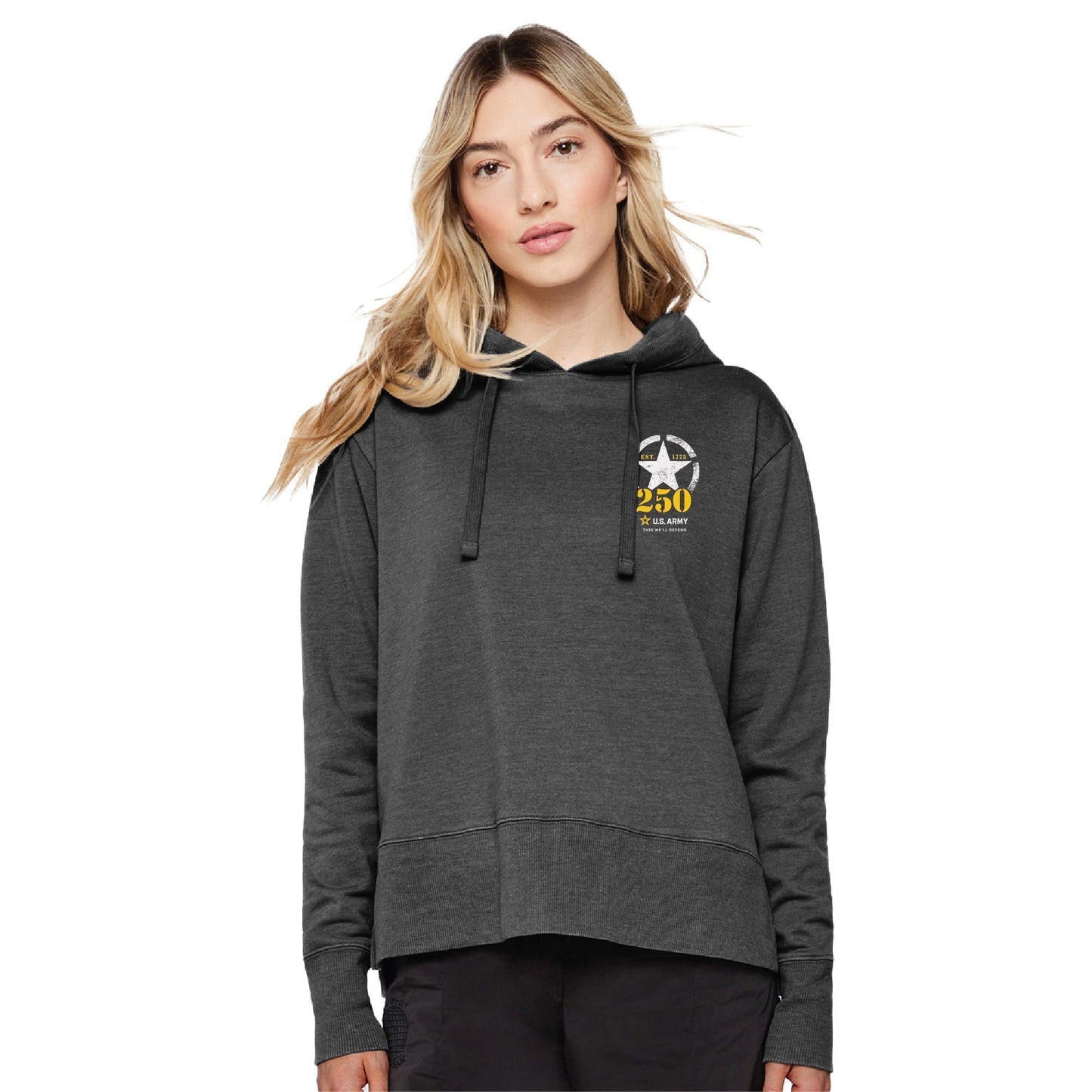 Army 250th Anniversary Ladies Hood (Washed Black)