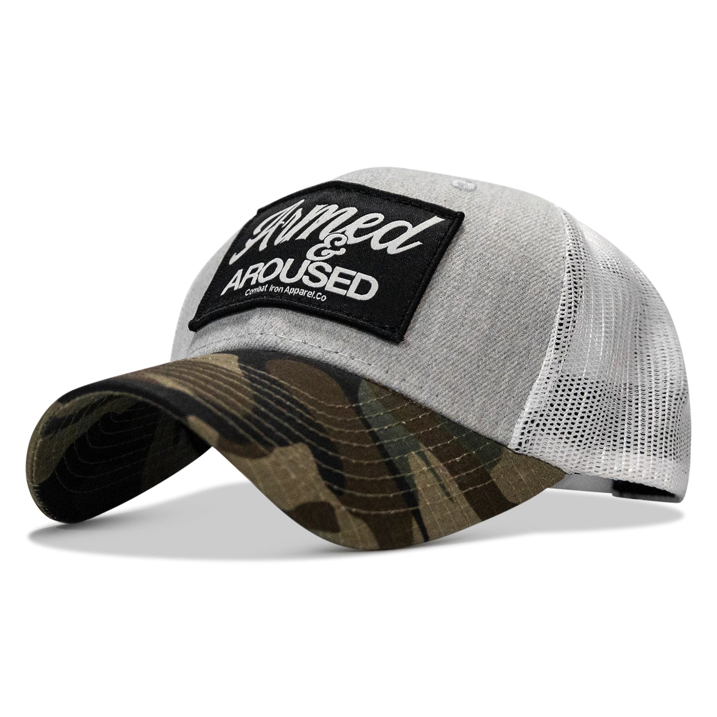 Armed & Aroused Patch Snapback Hat