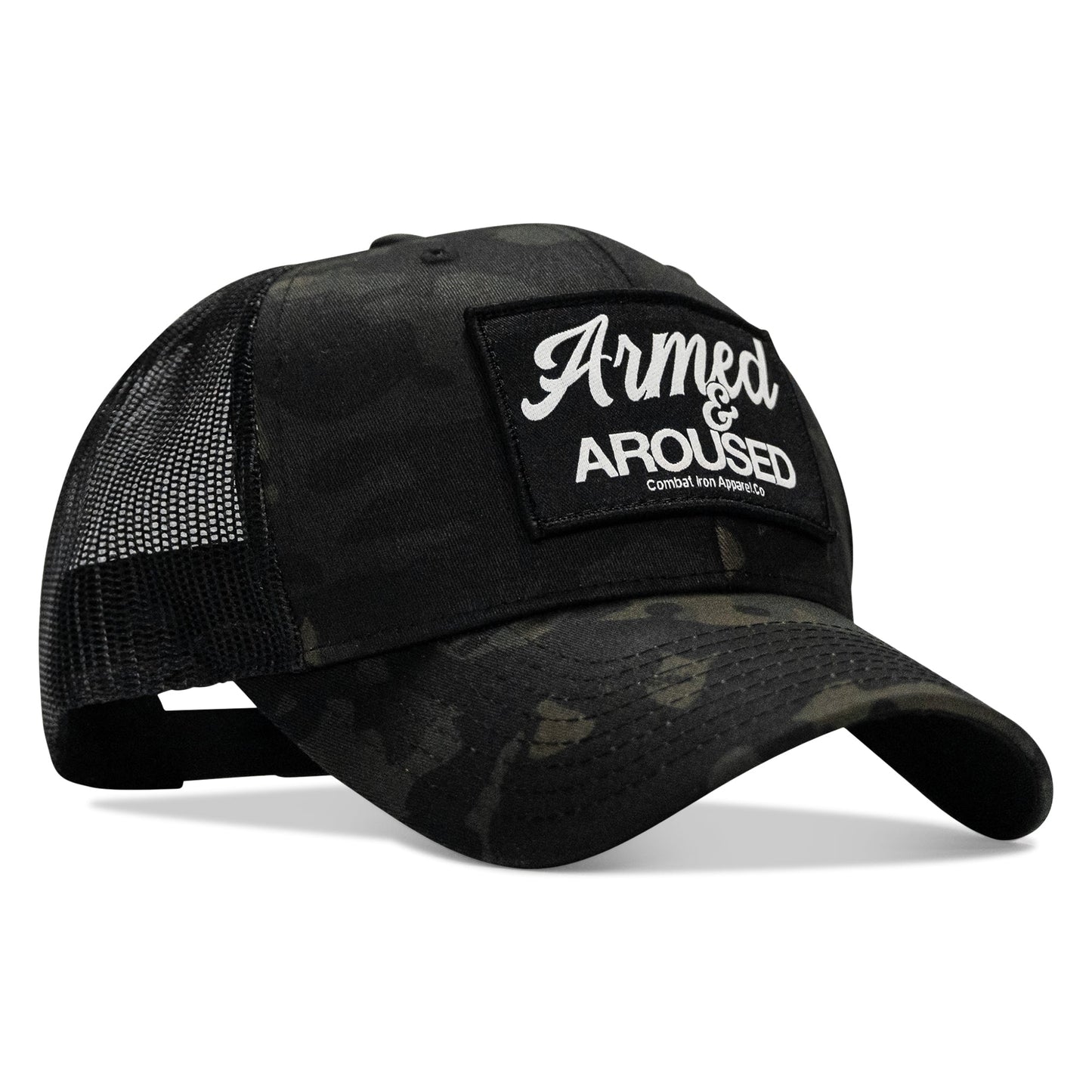 Armed & Aroused Patch Snapback Hat
