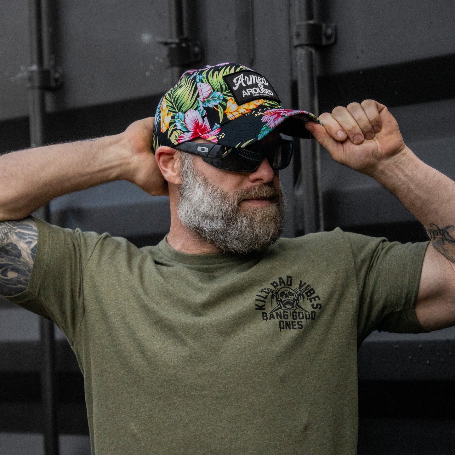 Armed & Aroused Patch Snapback Hat