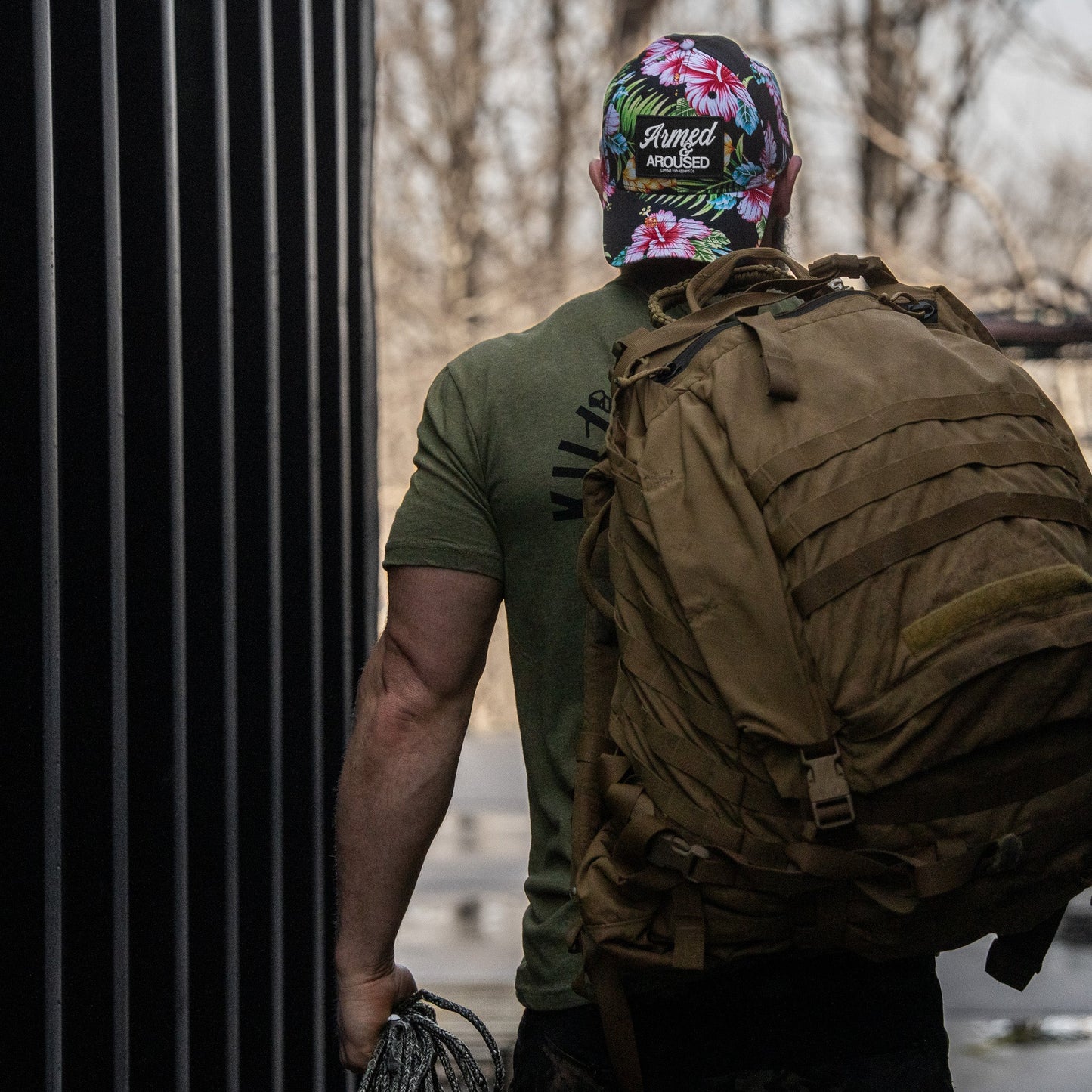 Armed & Aroused Patch Snapback Hat