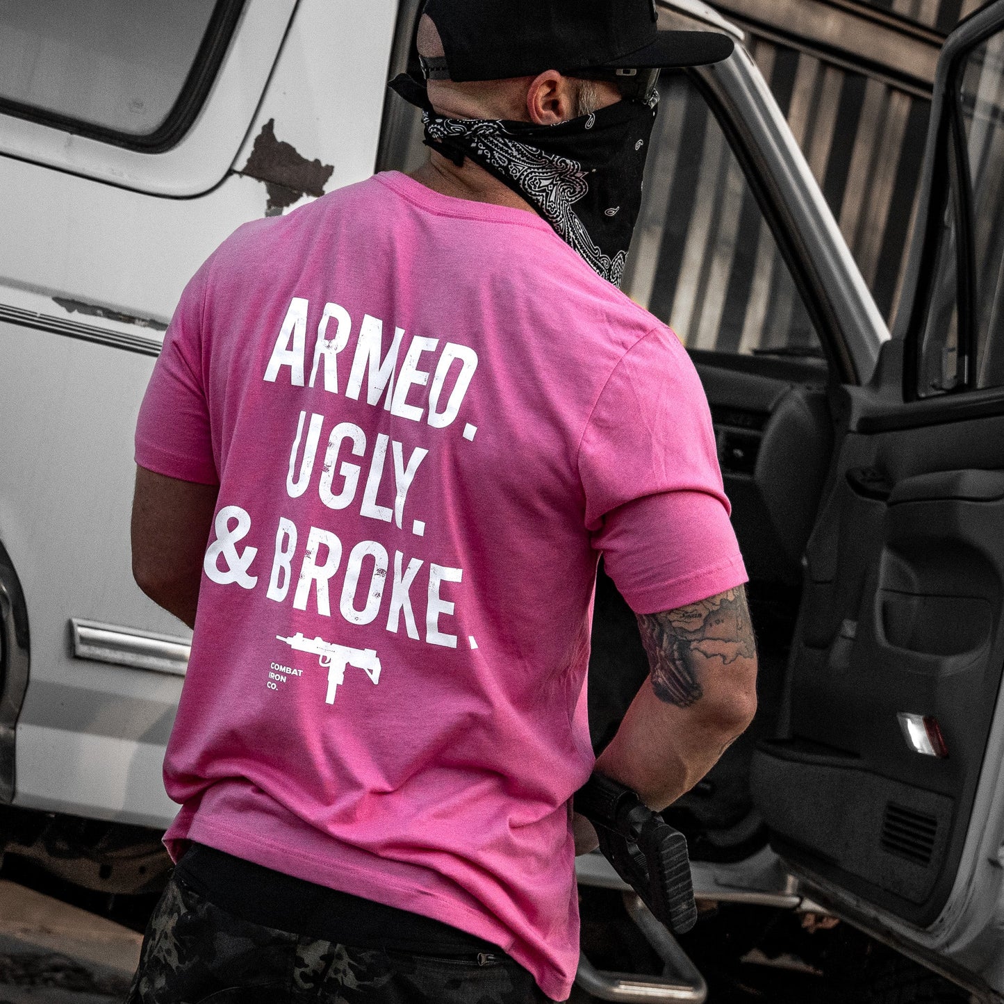 Armed. Ugly. & Broke. Men's T-Shirt