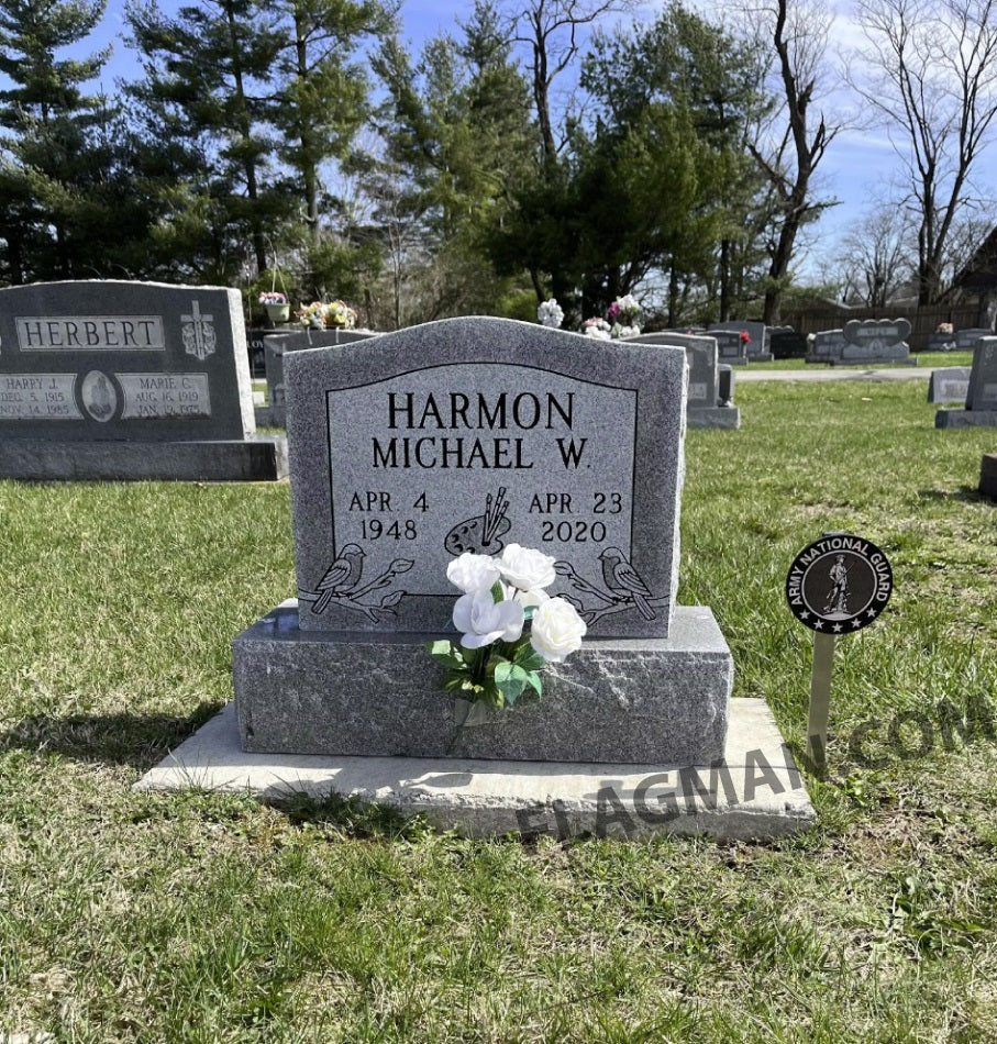 Army National Guard Grave Marker | Made in USA