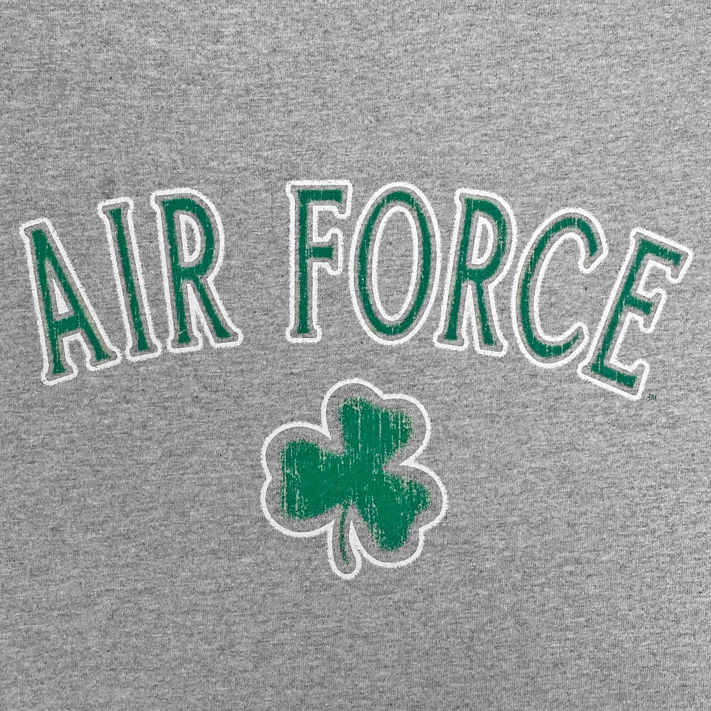 Air Force Distressed Shamrock T-Shirt (Grey)