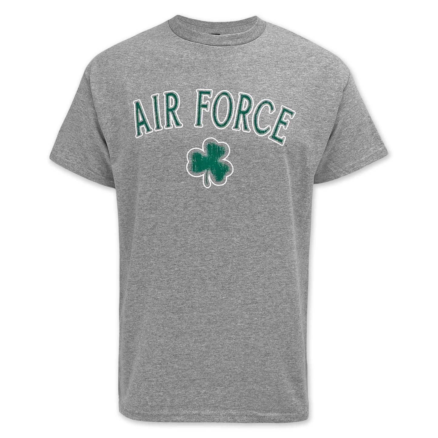 Air Force Distressed Shamrock T-Shirt (Grey)
