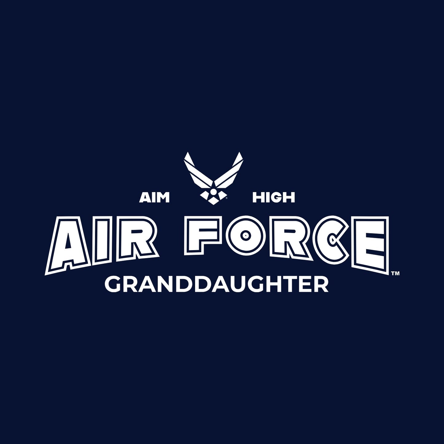 Air Force Granddaughter T-Shirt (Navy)
