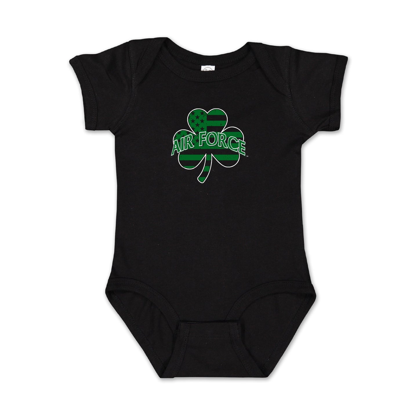 Air Force Shamrock Infant Romper