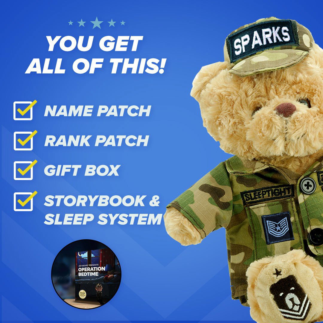 Air Force Teddy Bear Personalized Bundle