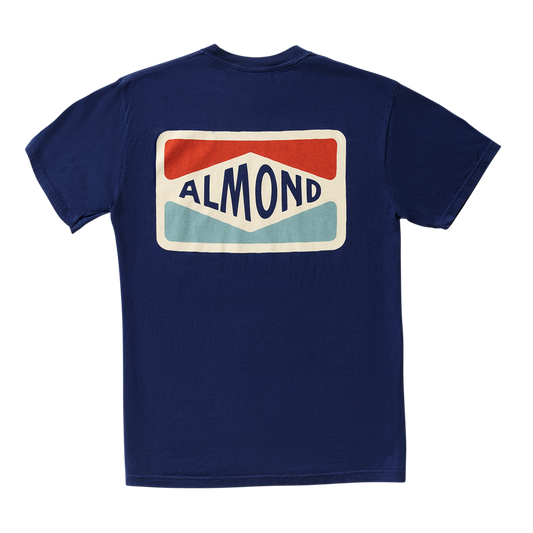 Almond Fin Box Tee | Navy