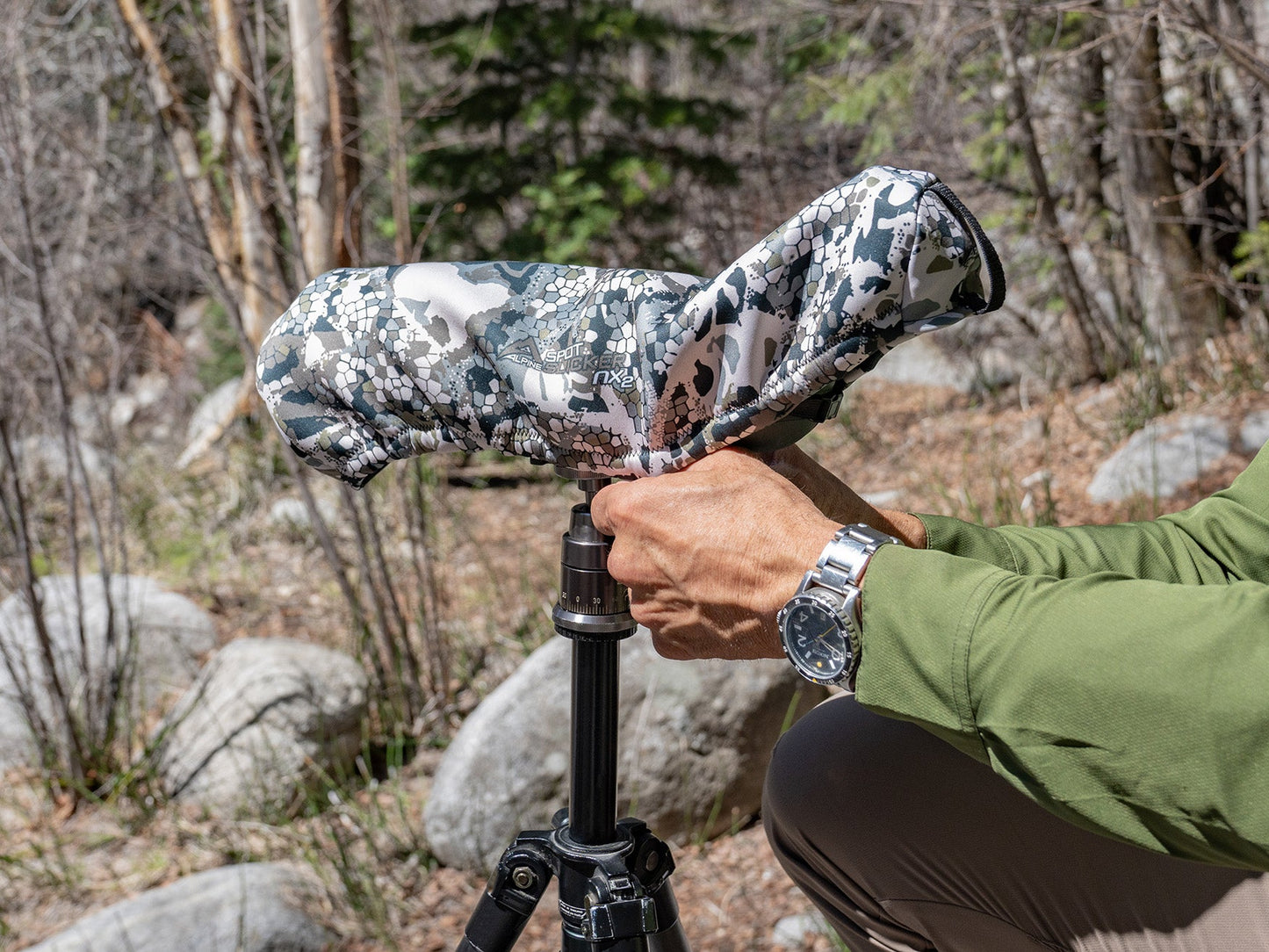 Spot Slicker NX2: Waterproof Spotting Scope Cover