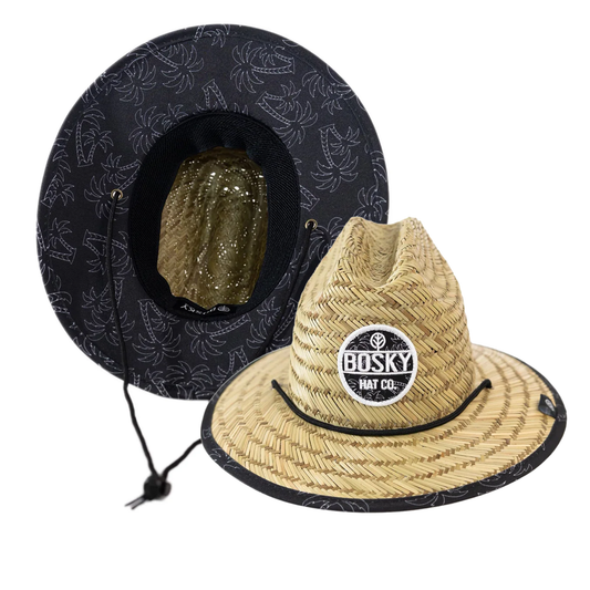 Toddler Dark Palms Straw Hat