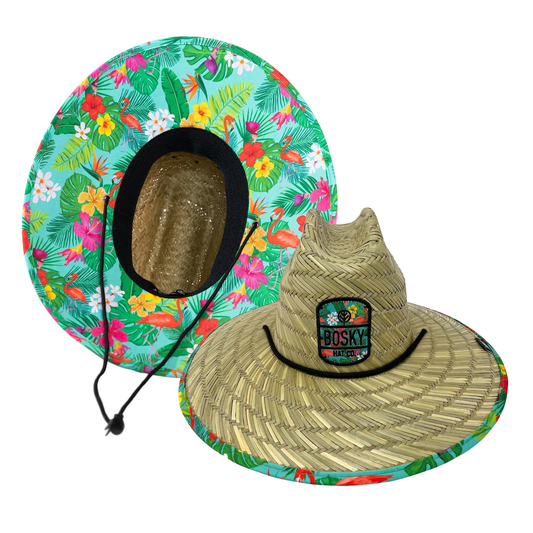 Tropical Flamingo Straw Hat