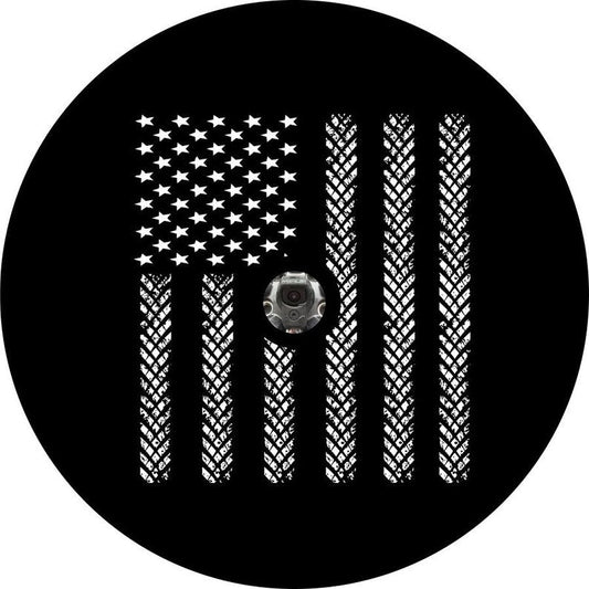 American Flag Tire Tracks