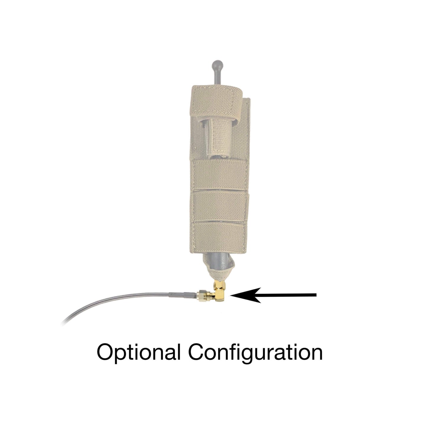 Tactical Antenna Relocation Kit(Black, Tan, or Green) - BK/Bendix King BKR Series