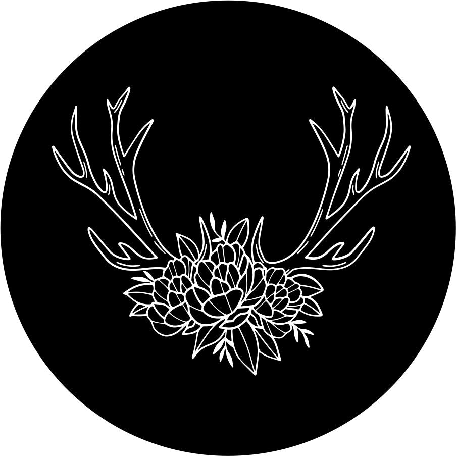 Antlers with Flowers