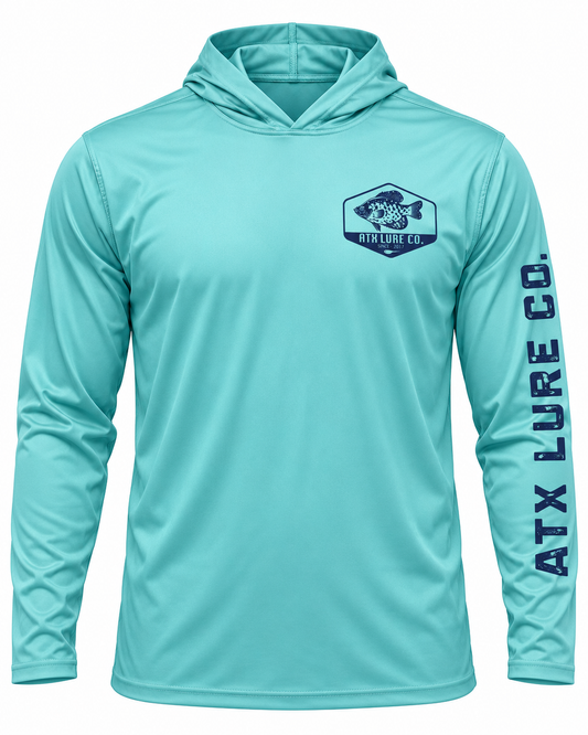 Blue Hooded Fishing Shirt