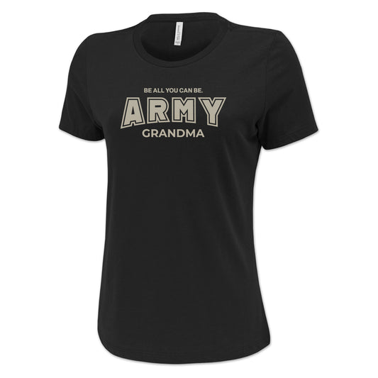 Army Grandma Ladies T-Shirt (Black)