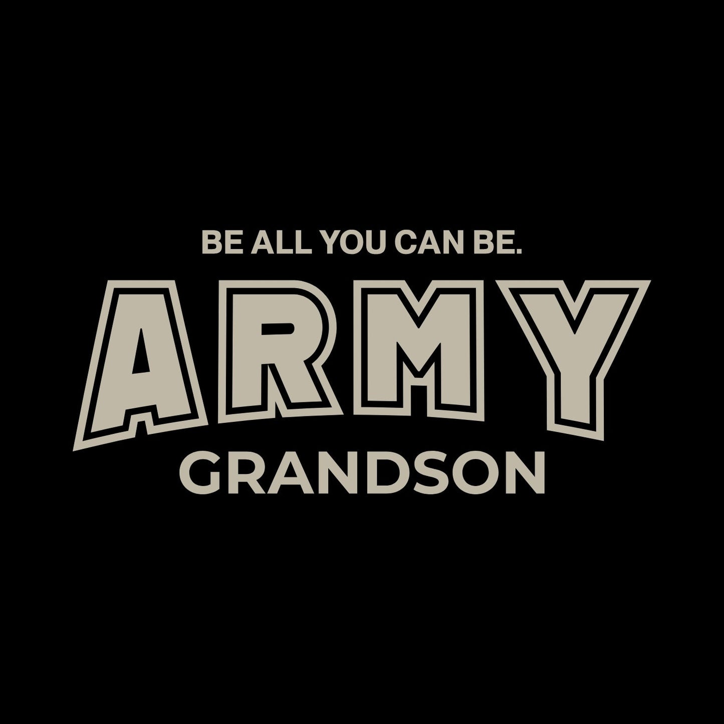 Army Grandson T-Shirt (Black)