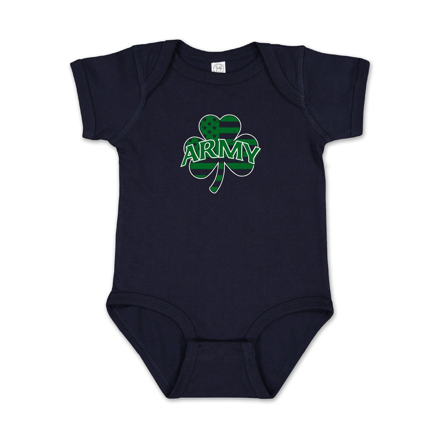 Army Shamrock Infant Romper
