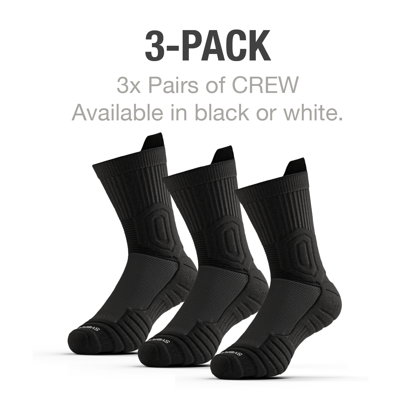 CloudFusion Athletic Cushioned Crew Socks - Summer