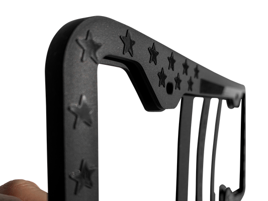 Silicone American Flag License Plate Frame - Anti-Rattle, Anti-Scratch