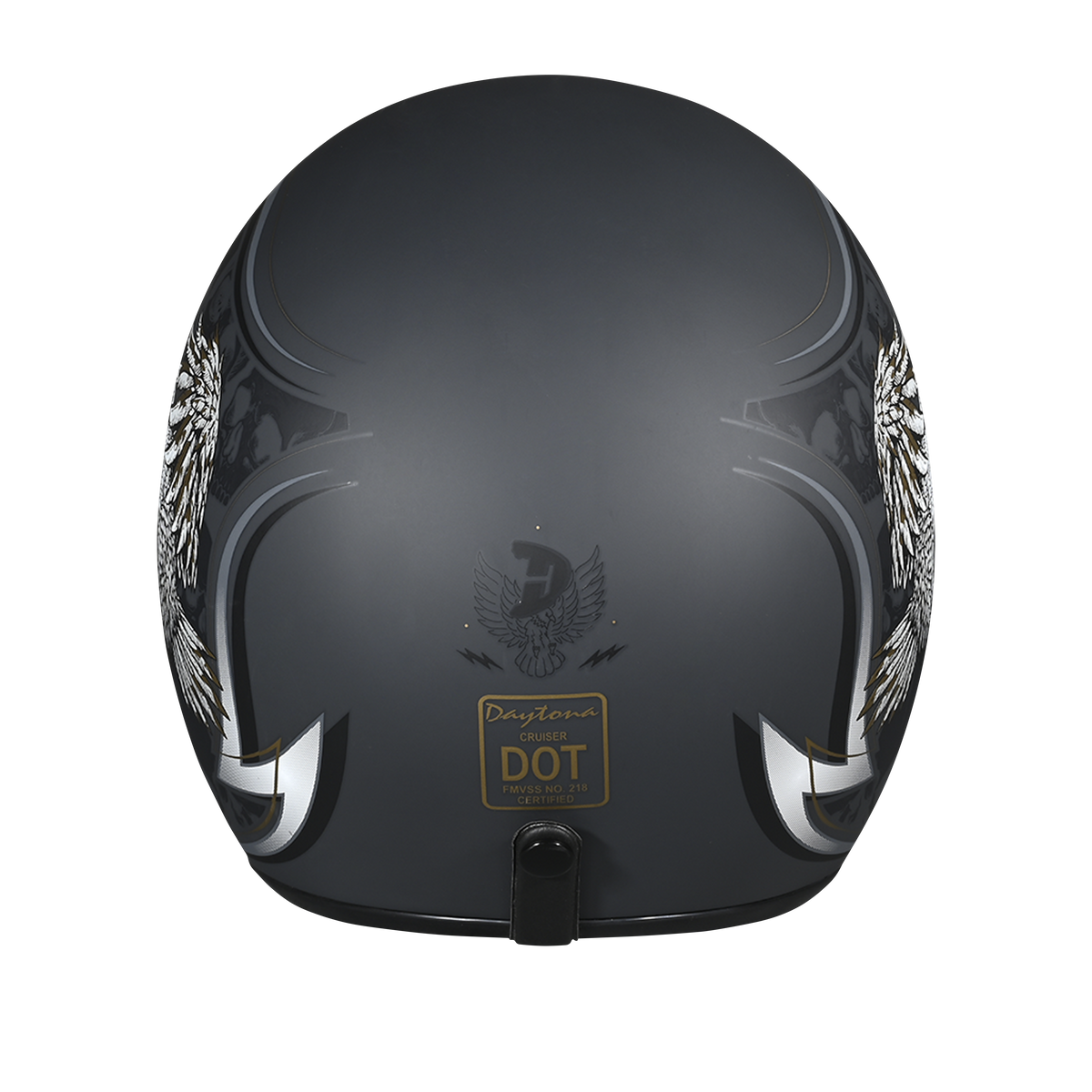 DOT Approved Daytona Cruiser Open Face Motorcycle Helmet - Men, Women & Youth - With Visor & Graphics - W/ Wild Soul