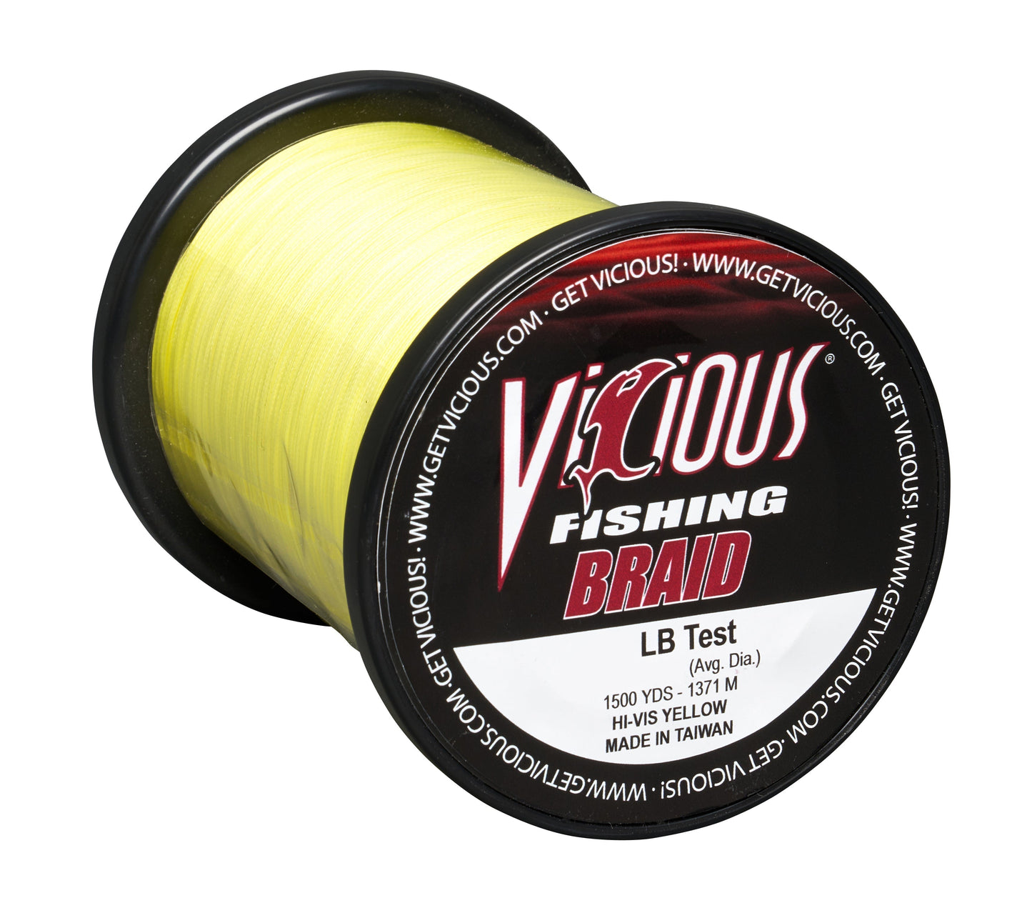 Vicious Standard Yellow Braid - 10 Lb Test