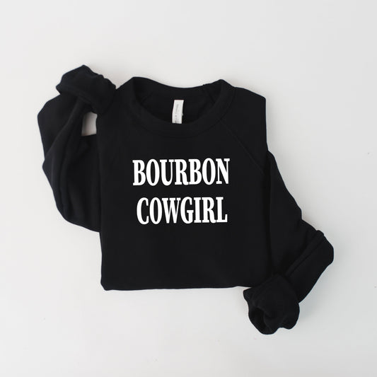 Bourbon Cowgirl Branded Raglan Crew Sweatshirt