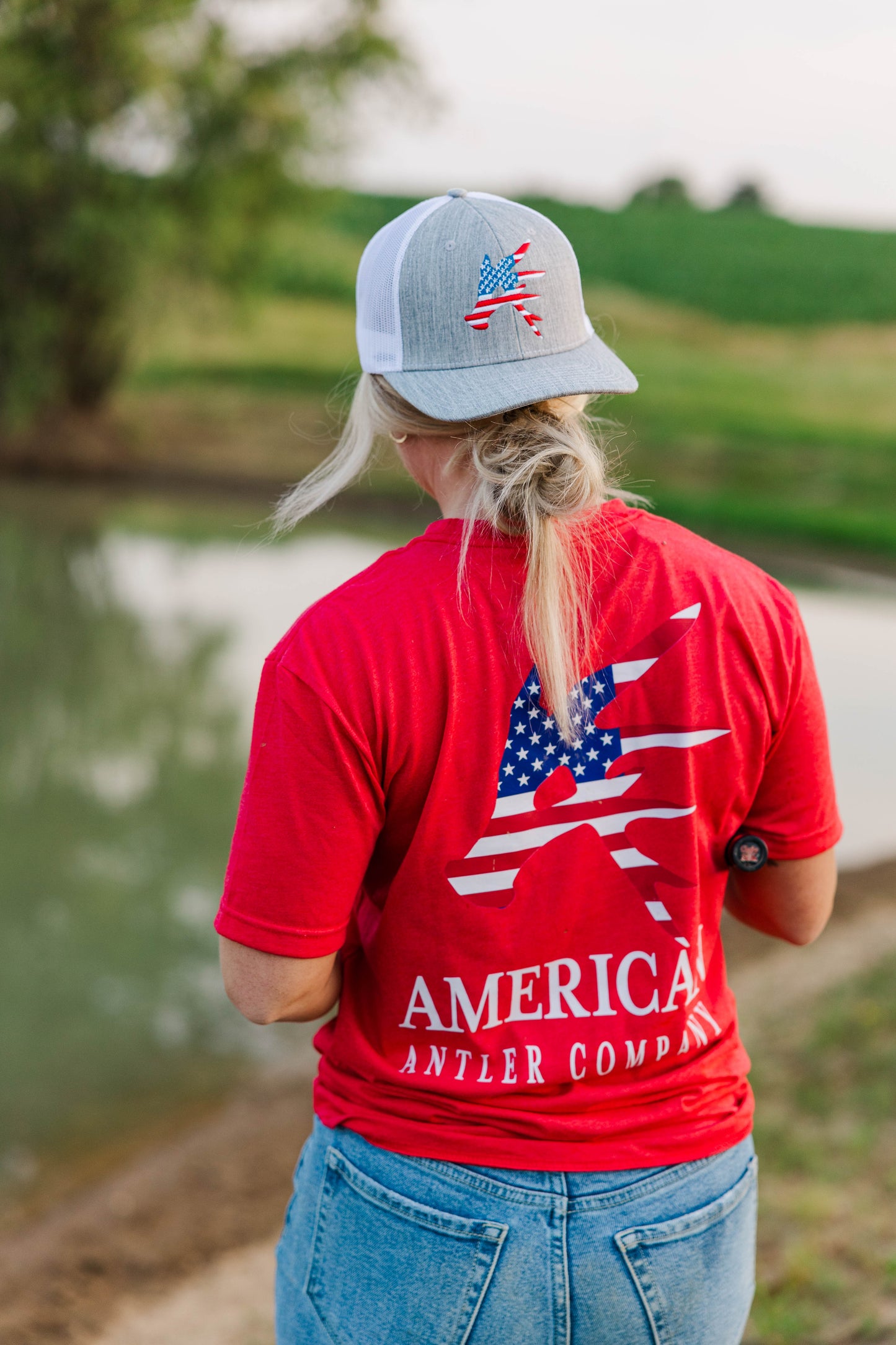 America Antler Snapback Hat