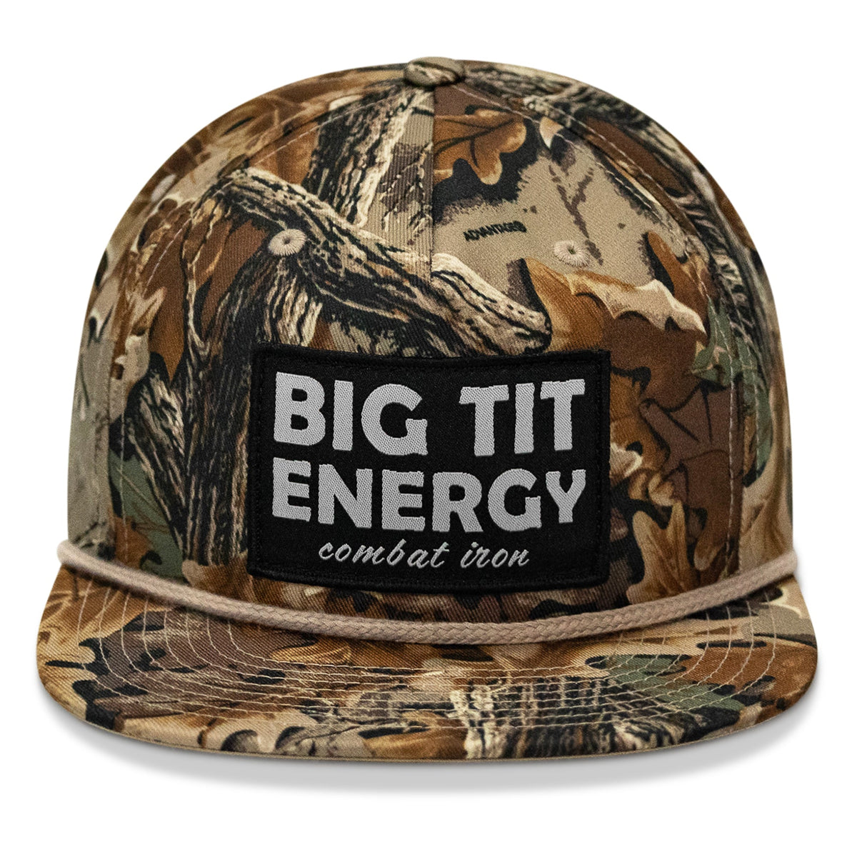 Big Tit Energy Patch Flatbill Snapback Hat