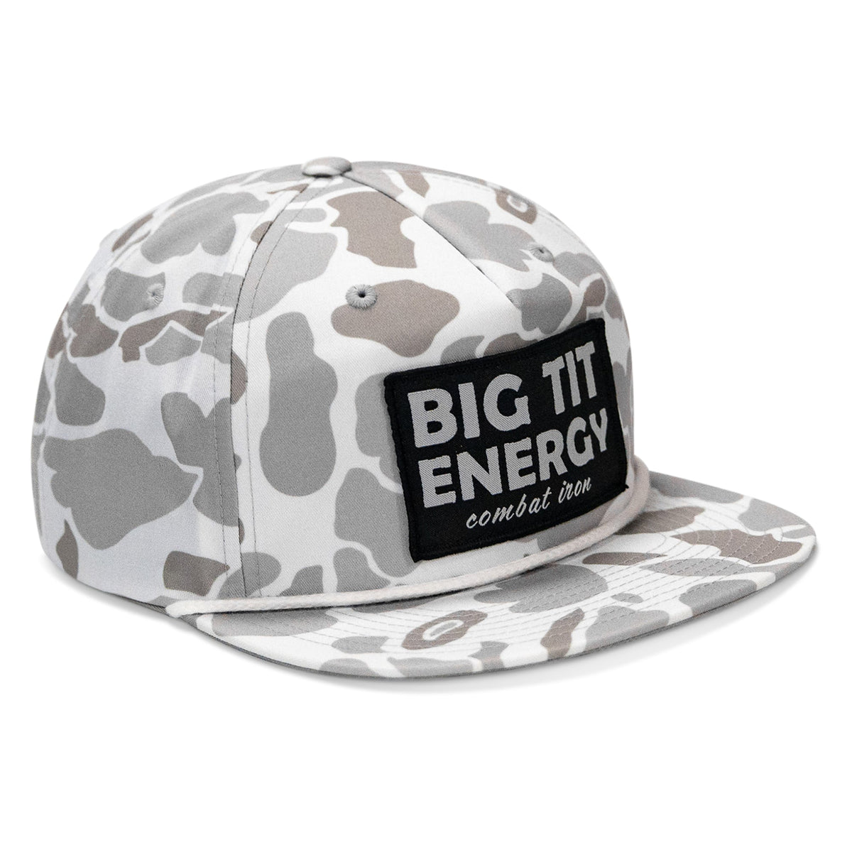 Big Tit Energy Patch Flatbill Snapback Hat