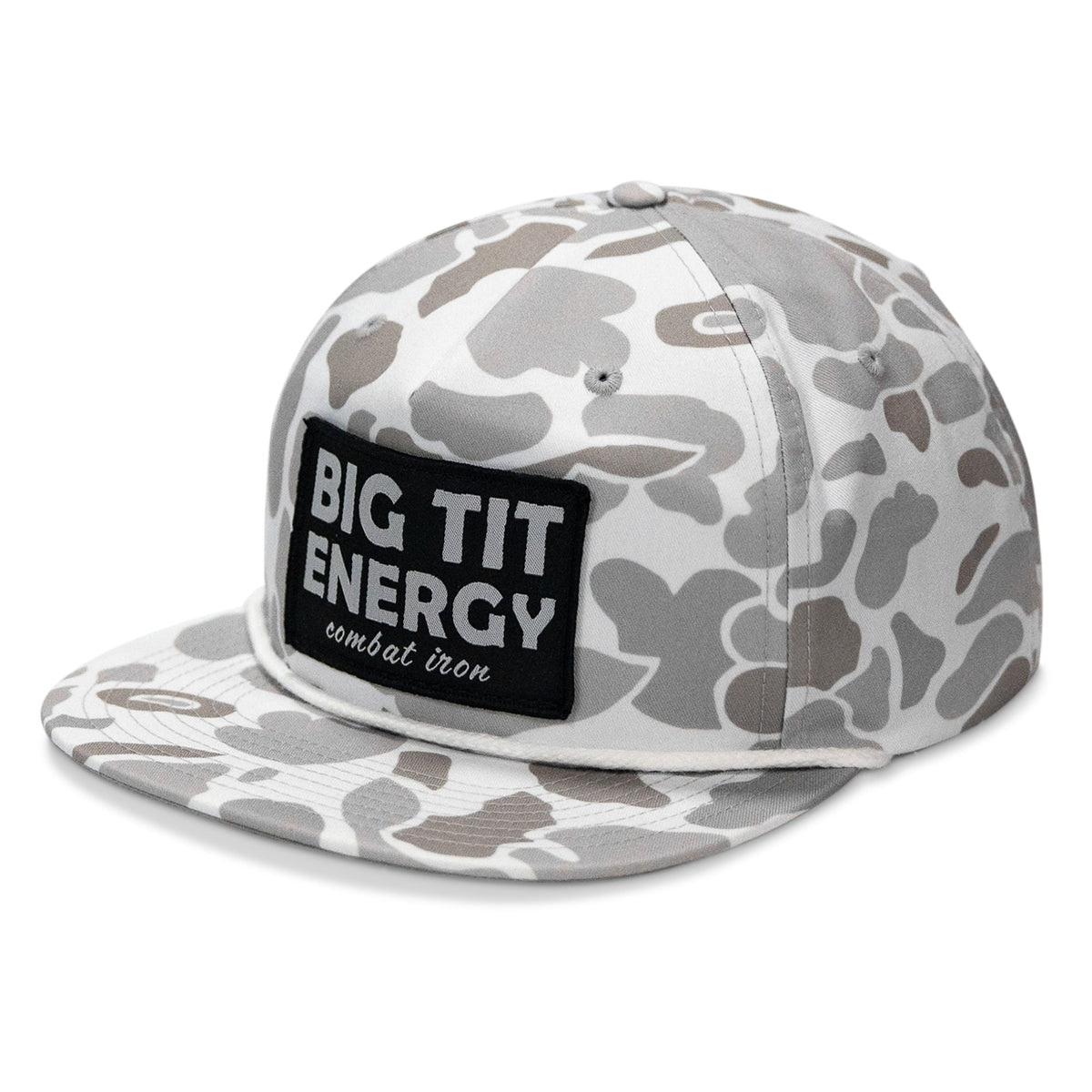 Big Tit Energy Patch Flatbill Snapback Hat