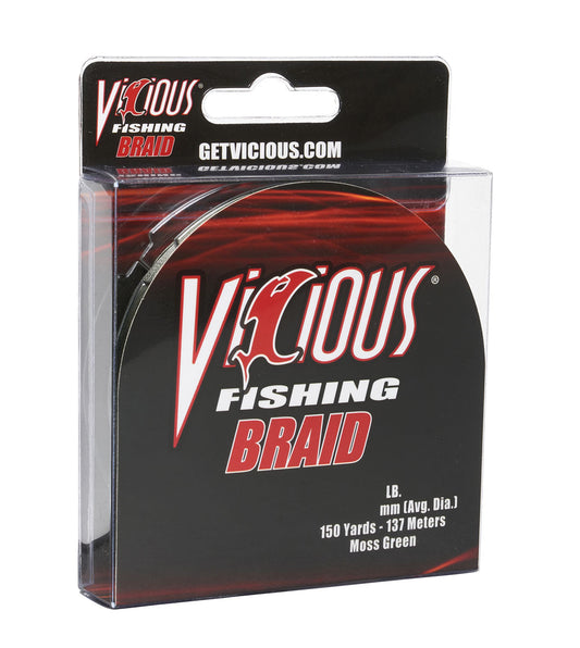 Vicious Standard Green Braid - 65 Lb Test
