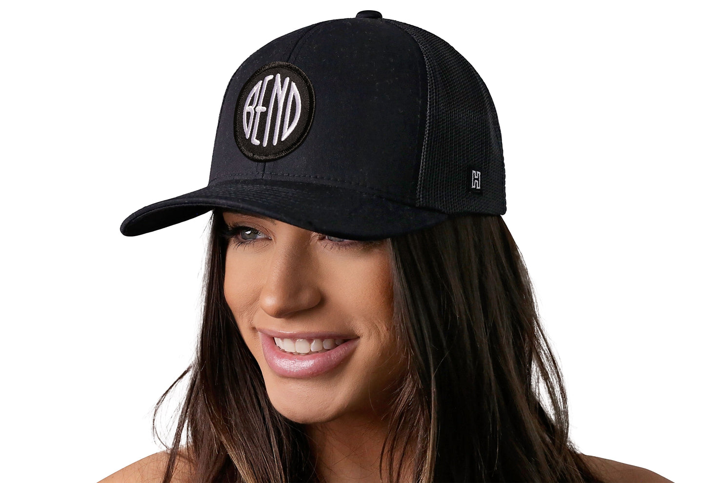 Bend Trucker Hat  |  Black Bend Snapback