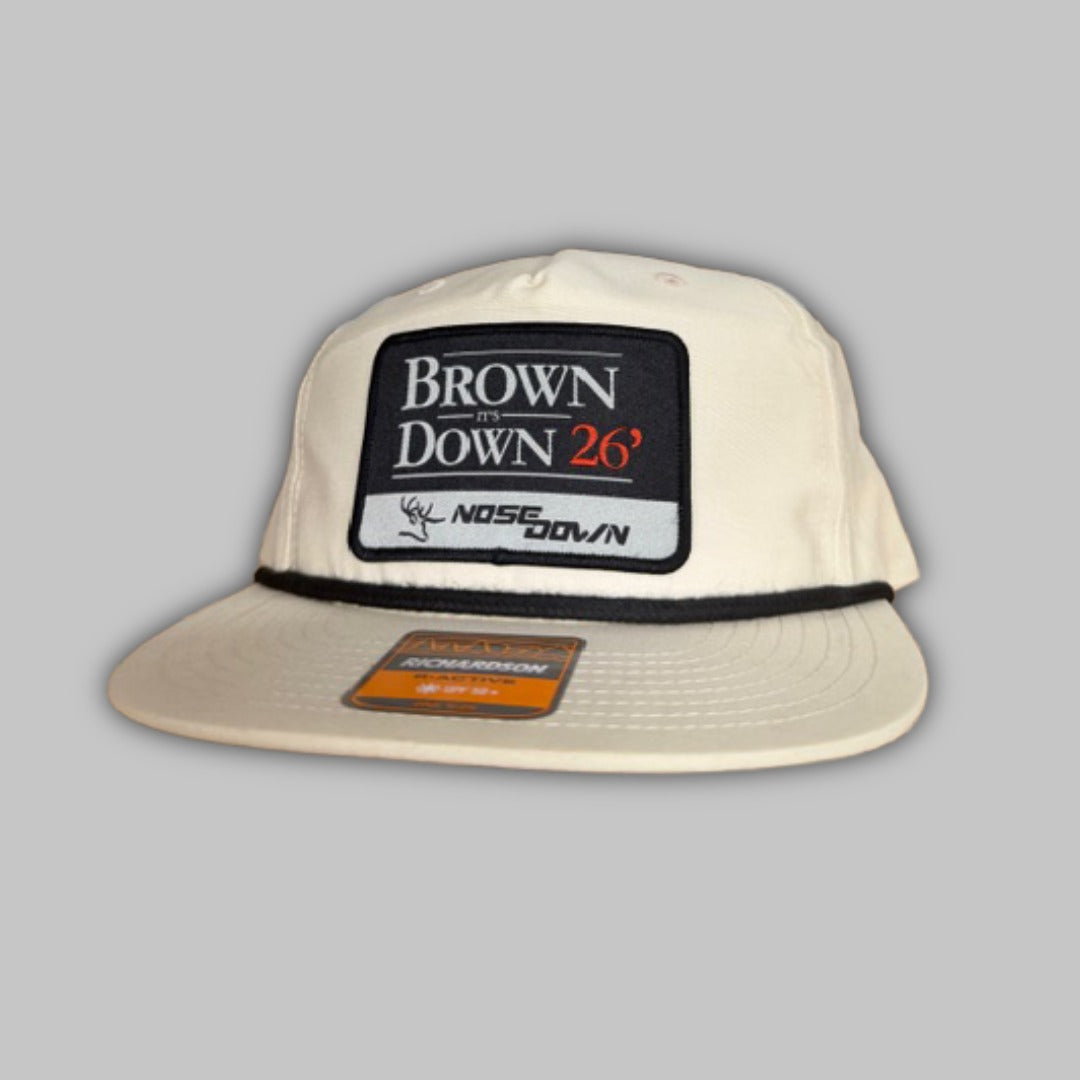 Brown Down 26 Rope Hat