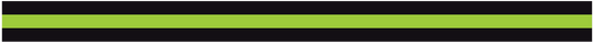 BLACK & GREEN TRIPLE STRIPE REFLECTIVE HELMET TRIM