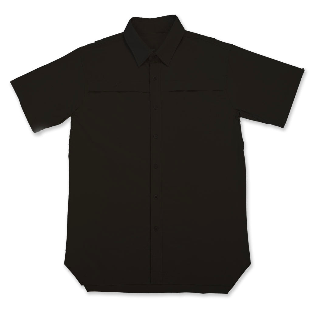 Short Sleeve Solid Lifestyle Button Down w/ REPEL-X