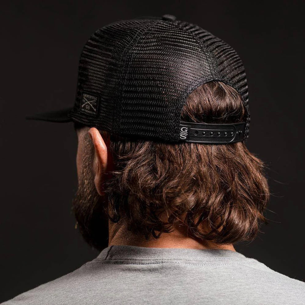 Grunt Style - Old Glory Patch Flat Bill Hat - Black