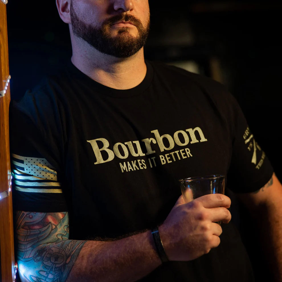Grunt Style - Men's Bourbon Makes It Better Shirt