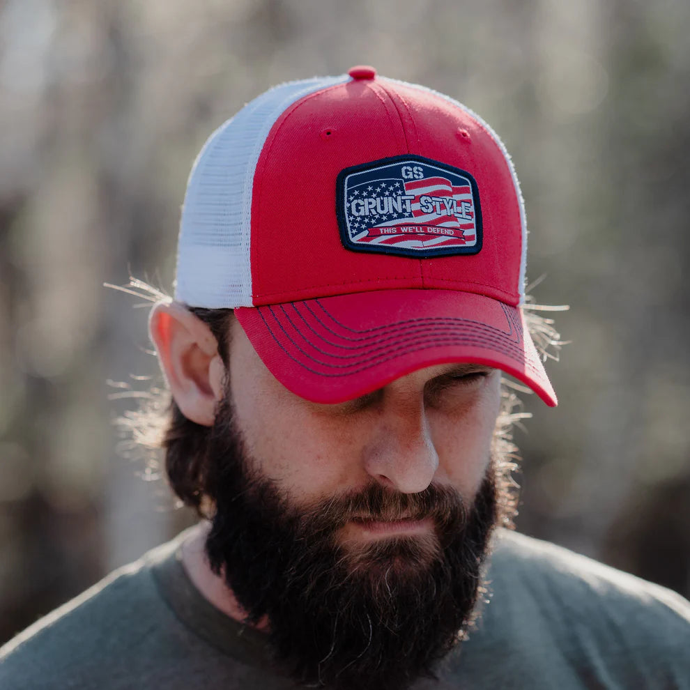 Grunt Style - Old Glory Patch Hat - Red