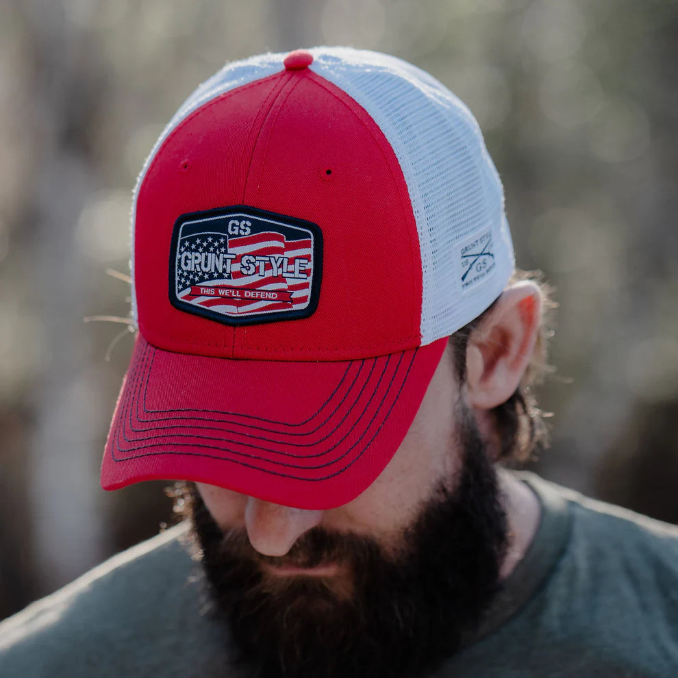 Grunt Style - Old Glory Patch Hat - Red